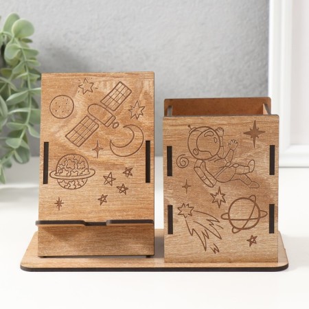 The desktop organizer "Cosmonaut" 18x12.5x9 cm (set of 9 parts)-1