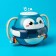 Musical toy "Kid Peningvi", with mobile elements, sound, light, blue color