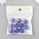 Suspension decorative for creativity glass "ball - pebbles" blue d = 1.6 cm set 10 pcs