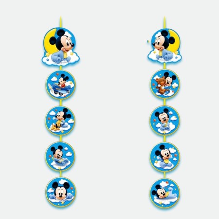 Garland on the eyelets "I am 1 year", length 140 cm, Mickey Mouse-4
