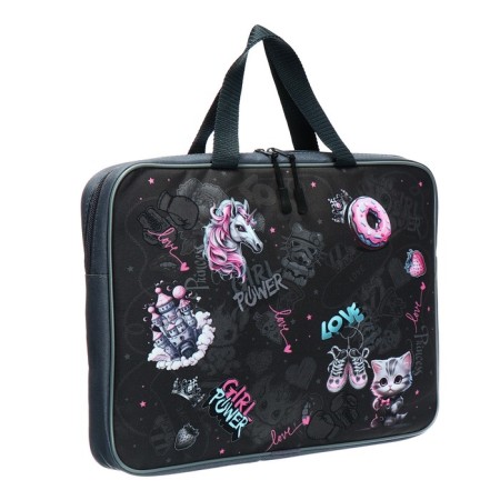 Folder with handles Textile A4, 370 x 280 x 60 mm, Stavia "Unicorn"-1