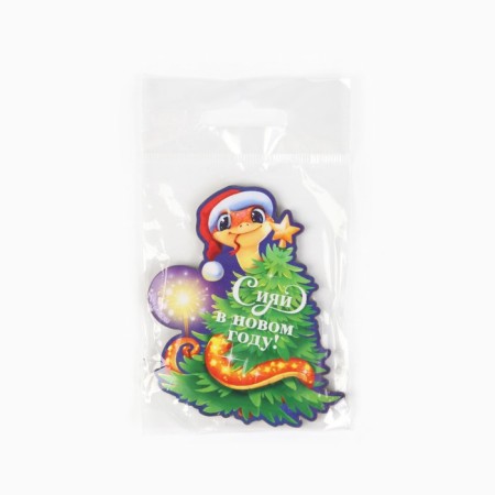 New Year's Wooden Magnet "New Year: Shiii", 6.9 x 8 cm-4