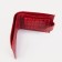 Women's wallet on the button, red color