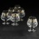 Set of glasses for Brandy "Russian Pattern", 400 ml, 6 pcs
