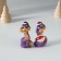 Souvenir Polystone "Violet snake" MIX 4x3x5 cm