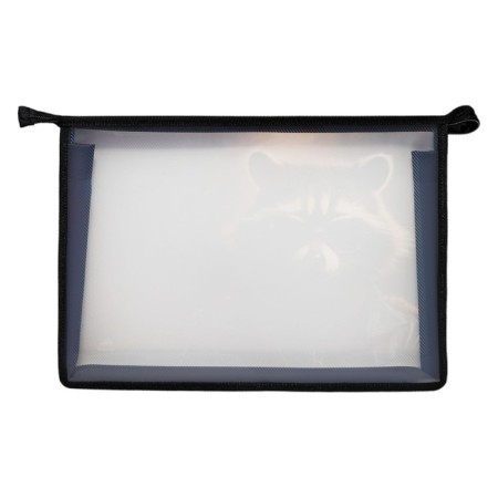 A4, 325 x 230 x 55 mm notebook folder, lightning from above, plastic, PM-A4-29 calligrata "raccoon"-2