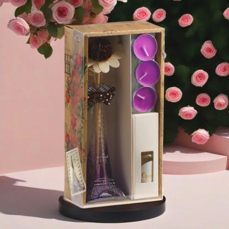 Set of gift "Paris" (diffuser and candles) orchid, "wealth of aroma"-2