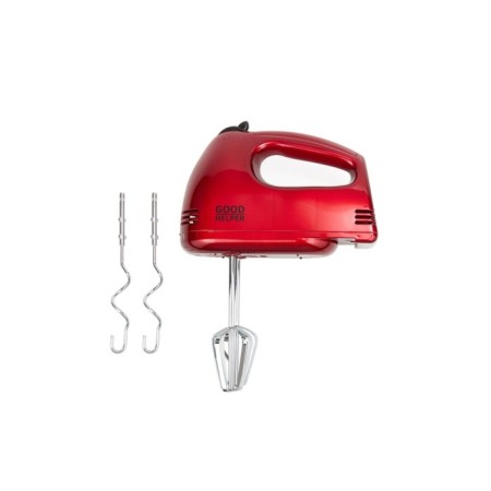 Mixer Goodhelper HM-373, manual, 300 watts, 5 speeds, 2 nozzles, red-1