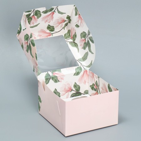 Capcake box, confectionery packaging is bilateral, 4 cells “Inspire Beauty”, 16 x 16 x 10 cm-3