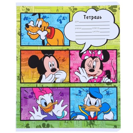 A notebook in a line of 24 sheets, 5 types of mix, cover coated paper, Minnie Mouse-10