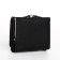 Women's wallet on the button, black color