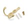 Furniture hook cappio pigtail, two -rod, color gold