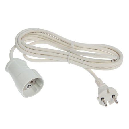 Extension cord UNIVERSAL USh-16, 1 outlet, 3 m, 16 A, 3500 W, PVS 2x0.75 mm2, with salary, white