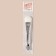 Silver masks brush, with a spatula, 14 (+/- 1) cm, silver/white color