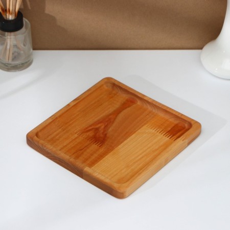 Adelica plate "Classics", 19 × 19 × 1.8 cm, saturated with mineral oil, birch-3