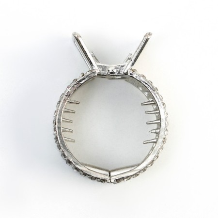 Hair clamp with rhinestones "Tenderness", 3.5 x 4.5 x 1.5 cm-5