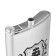 Flaw for alcohol and water "Ship", stainless steel, gift, 1.92 l, 64 oz