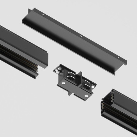 The joint amplifier for the Technical tra005tl-31b overhead track system, 18x3.2x2 cm, black color-3