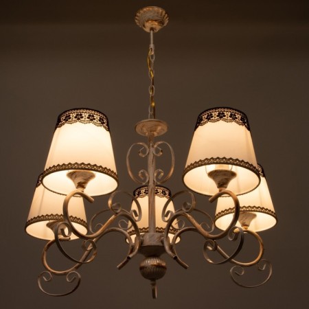 Deborah chandelier 5x40W E14 Patinated gold 65x65x65 cm Bayerlux-2
