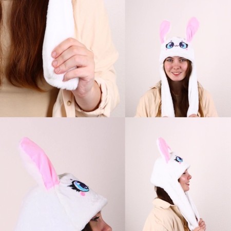 Soft hat with jumping ears, "bunny"-2
