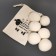 Woolen balls for washing and drying linen, 6 cm, white, 25 g
