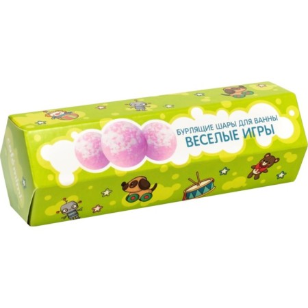 Gift set of Cafe MIMI "Fun games", seething balls for a bath