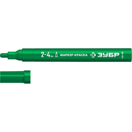 Marker-color construction bison MK-400 06325-4, round, 2-4 mm, green-1