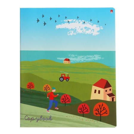Notebook of 48 sheets in the cage "Seasons", covered cardboard, matte lamination of Soft Touch, foil, mix-4