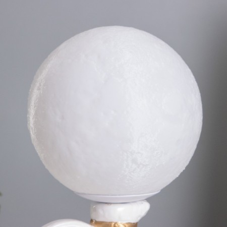 Table lamp "Cosmonaut with moon" 1x40W E14 white/gold 12.5x12.5x31cm-5