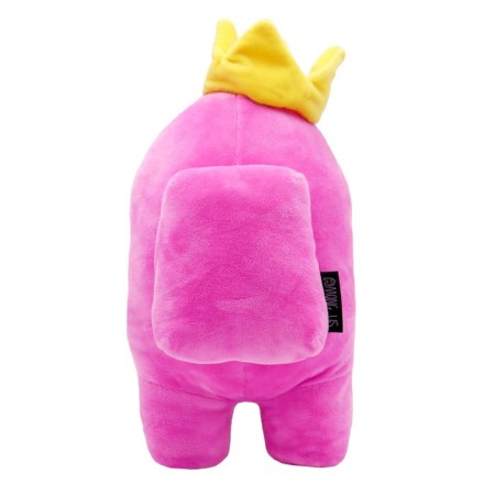 Plush Toy Figure Among us, with a crown, 30 cm, pink-2