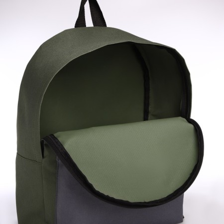 Sports backpack from lightning textiles, Textura, 20 liters, khaki color/gray-3