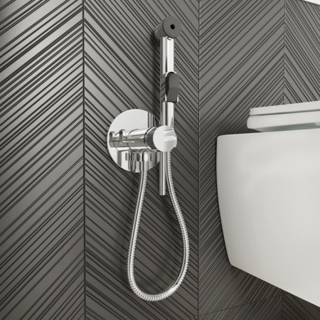 IDDIS 003SBR08 bidetor, with hygienic shower, built -in, chrome-1