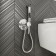 IDDIS 003SBR08 bidetor, with hygienic shower, built -in, chrome