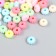 Beads for creativity plastic "Ribbed. Pastel colors" set 90 pcs 15 g 0.8x0.8 cm