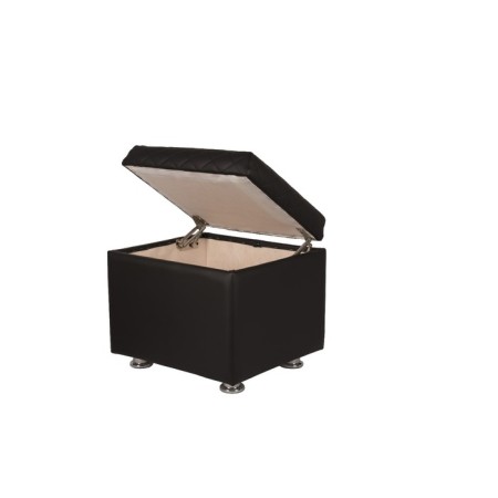 Puff with Vega lid, 430x480x430, black-1