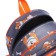 Baby backpack on lightning, external pocket, gray/orange color