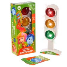 Traffic light with teaching cards fixiki, light and sound effects