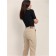 Jeans of trouser cut female Conte Elegant, Size S, Beige Color
