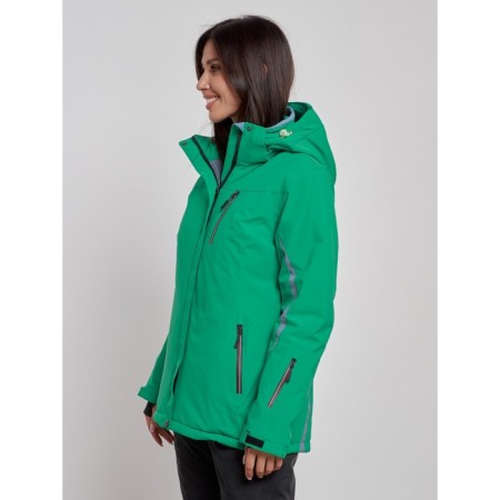 Ski jacket women's winter, size 46, green color-1