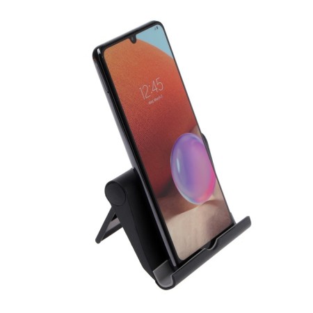 Luazon phone stand, folding, adjustable height, black