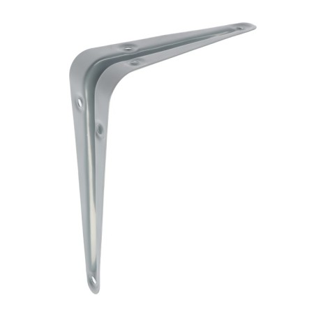 Bracket, 125x100x0.8 mm, metal, chromium color, 1 pc.