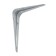 Bracket, 125x100x0.8 mm, metal, chromium color, 1 pc.