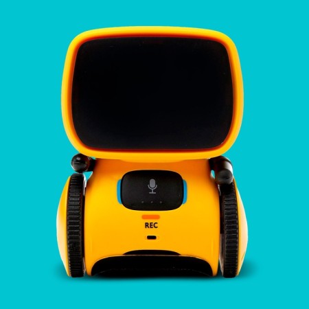 Interactive “cute robot” robot, light and sound effects, Russian voice acting, yellow color-7