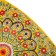 Largan Rishtan ceramics "Flowers", 28 cm, square, yellow mix