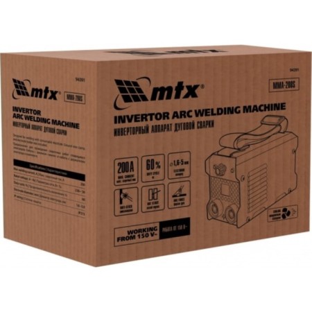 Welding apparatus Inverter MTK MMA-200S, 200 A, electrode diameter 1.6-5.0 mm-6
