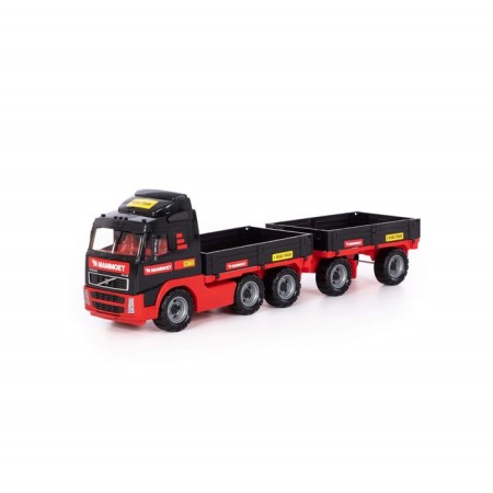 Mammoet Volvo on -board car with trailer