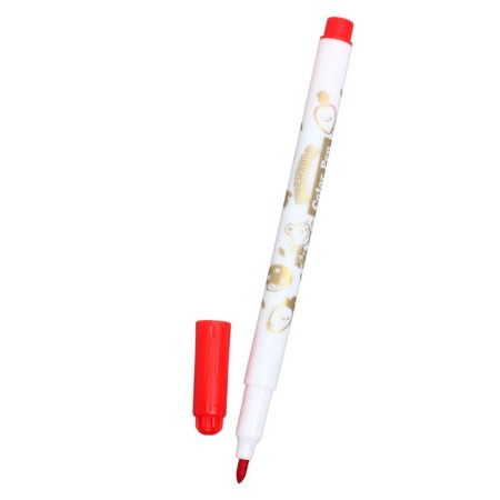 Flomasters 12 colors "mouse", in a plastic pencil with a pen, ventround cap, mix-6