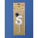 Candle for Cake "Gentleman", number "5", white