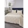 A set with a covering “Erica”, size 160x220 cm, 50x70 cm, cream color