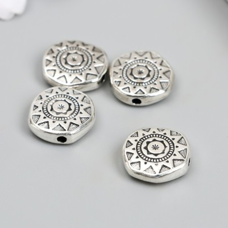 Busina for creativity Metal "Flat Circle. Sun" 1.2x1.2 cm